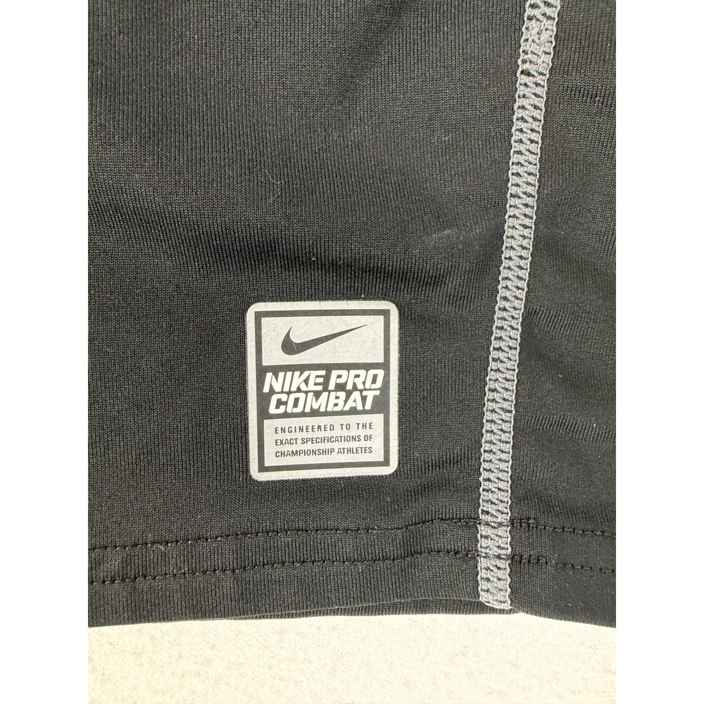 Nike Pro Long Sleeve Shirt Mens S Fitted Dri-FIT Mock Neck Black Base Layer - Picture 5 of 7
